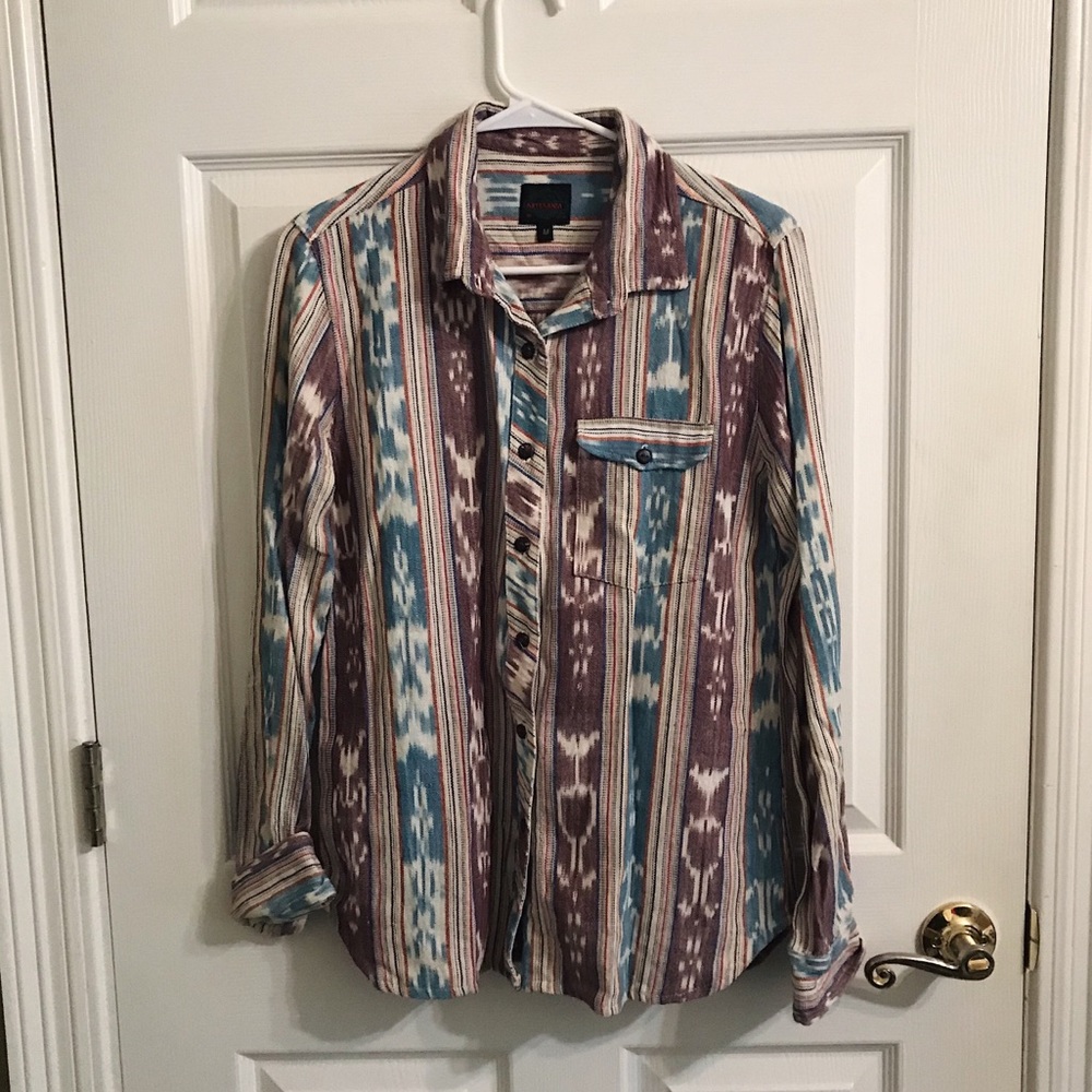 Aztec Button-Down 100% Cotton - Medium